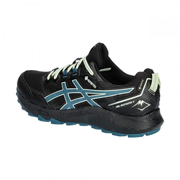 [아식스] ASICS 러닝 슈즈 게르소노마 7 GTX 블랙 블루 1011B593.001 스니커트레일런 방수 쿠션 오프로드 (블랙×블루/25.5/Men's)