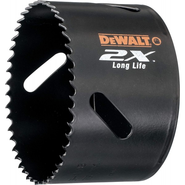 DeWalt Extreme 2X 바이메탈 홀쏘(95mm, 스테인리스 스틸, 강철, 알루미늄, 황동, 구리, 아연, 판금, 목재, 석고 및 플라스틱 톱질용) DT8195L