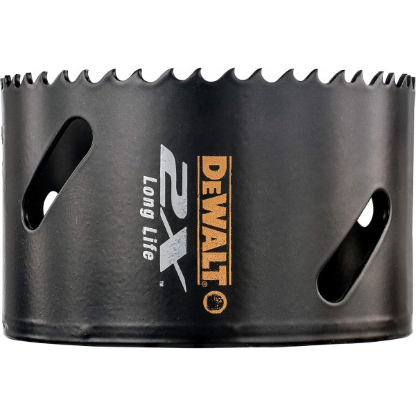 DeWalt Extreme 2X 바이메탈 홀쏘(95mm, 스테인리스 스틸, 강철, 알루미늄, 황동, 구리, 아연, 판금, 목재, 석고 및 플라스틱 톱질용) DT8195L