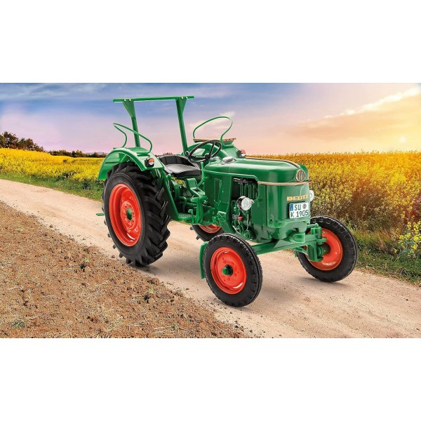 Revell easy-click 07821 Deutz D30, 트랙터 모델, 1:24/13.1 cm easy-click 시스템이 있는 초보자용 모델 키트, 컬러, 1/24