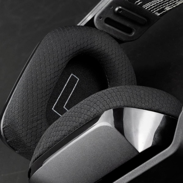 Logitech G733 Lightspeed 무선 게임용 헤드셋용 SOULWIT 전문 교체용 이어 패드, 내구성 있는 메쉬 패브릭이 있는 교체용 패드, 소음 차단을 위한 컴포트 폼-블랙