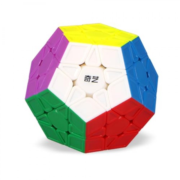 QYTOYS 장난감 Megaminx 스피드 큐브 퍼즐 장난감, 3x3x3 오각형 스피드 큐브 정십이면체 매직 큐브 퍼즐 장난감, 두뇌 티저 퍼즐 Qiyi-QiHeng ABS 정사각형 퍼즐 큐브 다채로운 