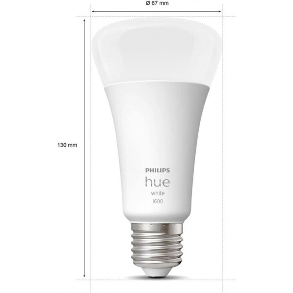 Philips Hue 블루투스 흰색 LED E27 15,5W 1600lm 잉크 다리