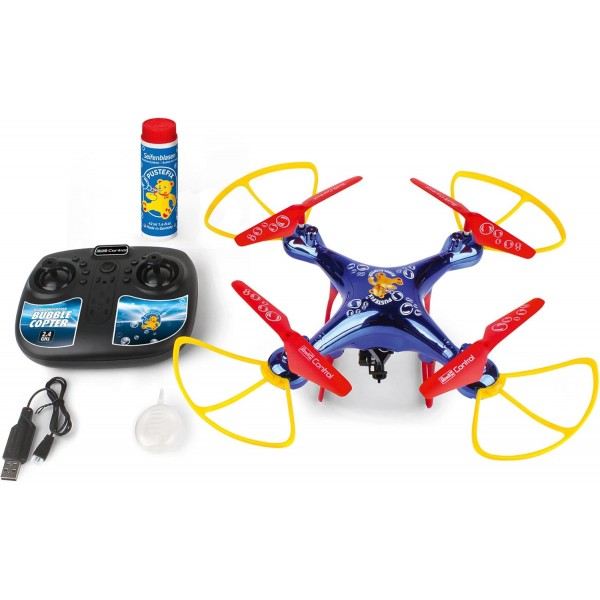 Revell Control I 비눗방울 기능이 있는 RC 쿼드로콥터 I Pustefix 디자인의 쿼드콥터 드론 I Pustefix의 클래식 버블 액체 I 버튼을 누르면 비눗방울 I 14년