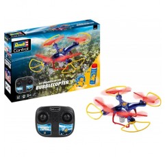 Revell Control I 비눗방울 기능이 있는 RC 쿼드로콥터 I Pustefix 디자인의 쿼드콥터 드론 I Pustefix의 클래식 버블 액체 I 버튼을 누르면 비눗방울 I 14년