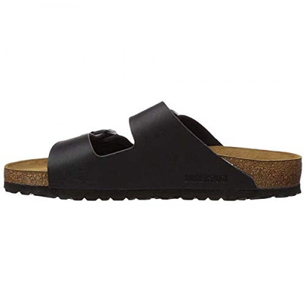Birkenstock 남녀공용 애리조나 샌들, 블랙 오일 가죽, 39 N EU
