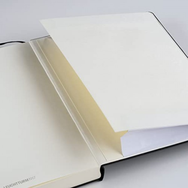 LEUCHTTURM1917 - 노트북 소프트커버 구성 B5-123 쓰기 및 저널링을 위한 번호가 매겨진 페이지(Ruled, Lemon)