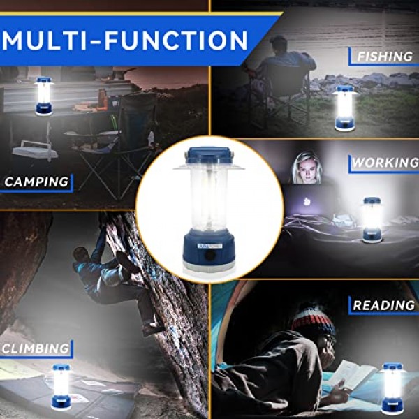Durapower LED 캠핑 랜턴 충전식, 밝은 5000 루멘, 5가지 모드, 6000mAh 보조베터리, 허리케인, 비상, 정전, 가정용 IP44 방수 랜턴