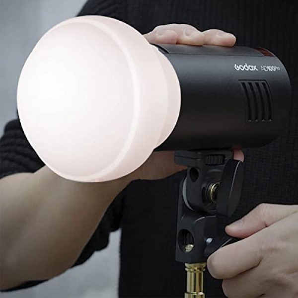 Godox AK-R22 확산 돔 접이식, 돔 디퓨저 Godox AD100Pro, Godox V1 둥근 헤드 플래시, Godox AD200Pro(H200R 포함), 조명 조절 장치는 부드러운 빛도 제공합니다.
