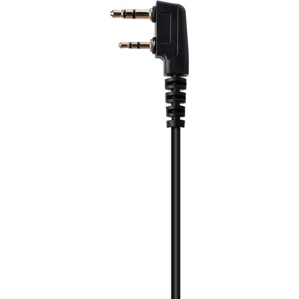 UAYESOK 라디오 이어폰 보안 사운드 튜브 워키토키 헤드셋 Kenwood TK-3501 Baofeng UV-5R 888S RETEVIS Esynic Protalk 양방향 라디오와 호환되는 PTT가 있는 2핀 옷깃 마이크(2개 팩)