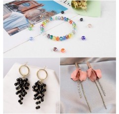 면 처리 된 유리 구슬 공예에 대 한 1200 Pcs 구슬 DIY 쥬얼리에 대 한 다채로운 구슬 저장 상자로 만드는 팔찌 만들기