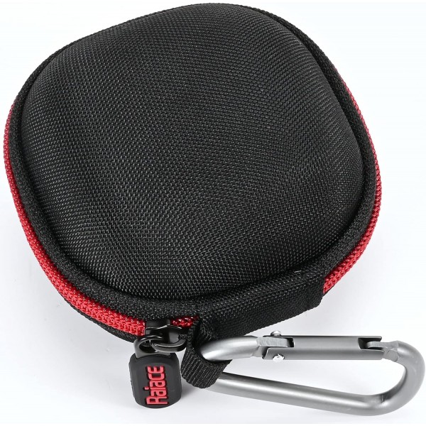 Beats Fit Pro 이어폰과 호환되는 RAIACE 하드 쉘 보관 케이스 보호용 여행용 휴대용 케이스.-블랙(블랙 라이닝)