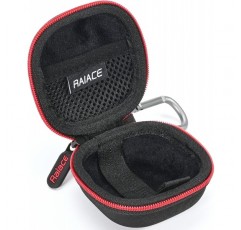Beats Fit Pro 이어폰과 호환되는 RAIACE 하드 쉘 보관 케이스 보호용 여행용 휴대용 케이스.-블랙(블랙 라이닝)