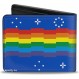 버클 다운 남여 공용 - 성인용 지갑 Nyan Cat Face Close-up Blue Two-Fold Wallet One Size Multi-Colour