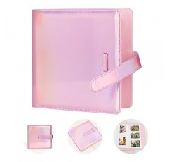 Fujifilm Instax Mini 12 11 9 8+ 8 90 40 EVO 인스턴트 카메라용 360 포켓 사진 앨범, Polaroid Snap/PIC-300/Z2300/ SocialMatic 인스턴트 카메라 및 Zip 인스턴트 프린터(매직 핑크)용