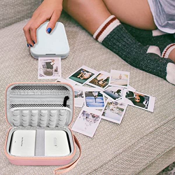Kodak Step/Canon Ivy/Ivy 2/ Ivy CLIQ+2 CLIQ 2 CLIQ+ 모바일 포토 미니 프린터와 호환되는 케이스, 종이, 충전기 및 액세서리용 즉석 카메라 보관 가방(박스만 해당) - 로즈 골드