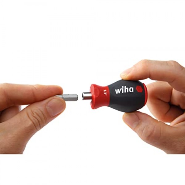 Wiha 28103 마그네틱 1/4 비트 홀더, 스터비, 57mm