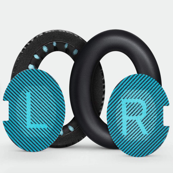 Bose Quiet Comfort 15 QC15 QC25 QC35 Ae2 Ae2i Ae2w 교체용 이어 패드 및 내부 폼 매트(1 쌍 검정색)용 BIGLE 이어 패드 Bose QC 25