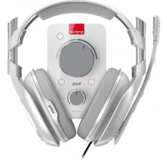 ASTRO A40 TR 게임용 헤드셋 + MixAmp Pro TR 어댑터 3세대 7.1 Dolby 서라운드 사운드 교체형 마이크 ​​스피커 태그 경량 모드 키트 호환 PC/Mac/Xbox One - 흰색 흰색 Xbox One, PC, Mac