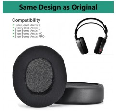 SteelSeries Arctis 3 Arctis 5 Arctis 7 Arctis 9X Arctis Pro 헤드폰(냉각 젤)과 호환되는 Yizhet 1 쌍 냉각 젤 교체용 이어 패드