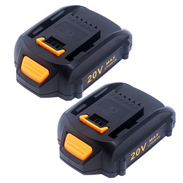 ELEFLY 2 팩 WA3525 Worx 20V 배터리 WA3525 WA3520 WA3575 WA3578 용 20V 4.0Ah 리튬 배터리 교체, Worx 20V 무선 도구와 호환 가능