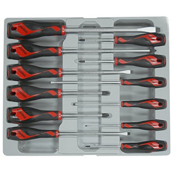 Teng Tools 12피스 드라이버 세트(플랫, PH, PZ) - MD912N, 실버