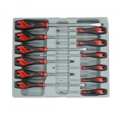 Teng Tools 12피스 드라이버 세트(플랫, PH, PZ) - MD912N, 실버