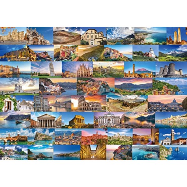 이탈리아 퍼즐 1000피스 성인용, 로마 베니스 친퀘테레 여행 퍼즐 유럽, 유럽 풍경 자연 직소 퍼즐 풍경【27.5 x 19.7 in】