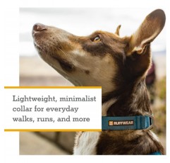 RUFFWEAR Hi & Light Dog Collar, 초강력 및 경량, 강력한 Tubelok 웨빙, 알루미늄 가죽 끈 부착 링 및 버클, 세련된 칼라, Blue Dusk (XS, 23-28cm) 9