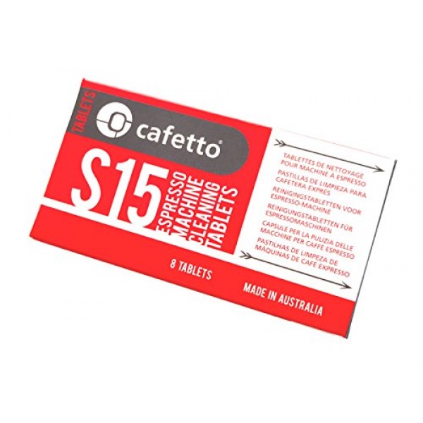 Cafetto S15 고성능 에스프레소 머신 청소 정제(8정 블리스 터)
