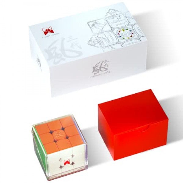 Bokefenuo QY 토네이도 V3 M 3x3 스피드 큐브 마그네틱 스티커가없는 2022 새로운 토네이도 V3 M 퍼즐 매직 장난감 키즈 큐브 (토네이도 V3 M 플래그십 버전)