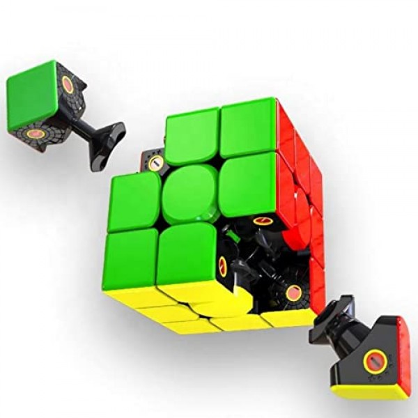 Bokefenuo QY 토네이도 V3 M 3x3 스피드 큐브 마그네틱 스티커가없는 2022 새로운 토네이도 V3 M 퍼즐 매직 장난감 키즈 큐브 (토네이도 V3 M 플래그십 버전)