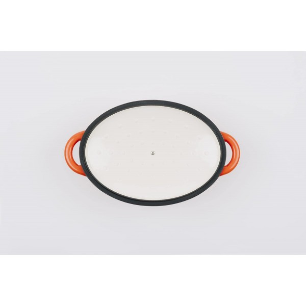 Lätt Home Orange Collection Cocotte 주철, 에나멜 처리, 모든 열원(타원형, 29cm, 3.85l) 타원형, 29cm, 3.85l
