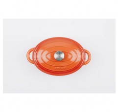 Lätt Home Orange Collection Cocotte 주철, 에나멜 처리, 모든 열원(타원형, 29cm, 3.85l) 타원형, 29cm, 3.85l