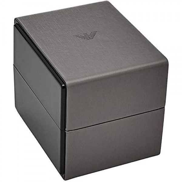 엠포리오 아르마니 AR11222 여성용 아날로그 쿼츠 시계(스테인리스 스틸 스트랩 포함), 실버/블랙, 팔찌