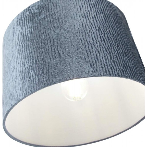디자이너 Shiny Cobalt Grey Rippled Crushed Effect Velvet 12