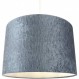 디자이너 Shiny Cobalt Grey Rippled Crushed Effect Velvet 12" 흰색 면 내부가 있는 드럼 램프 갓 | 30cm 직경 | Happy Homewares의 최대 60w