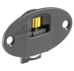 HETTICH 9115219 Slide-Line 55 Plus 내부 슬라이딩 도어 러너, 플라스틱 앤트러사이트, 실버