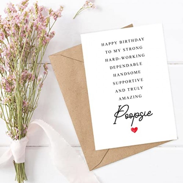 Poopsie 생일 카드 시 - Poopsie를 위한 생일 카드 - Poopsie 생일을 위한 특별한 선물 - 손녀, 손자, 손자로부터 - 귀여운 생일 카드