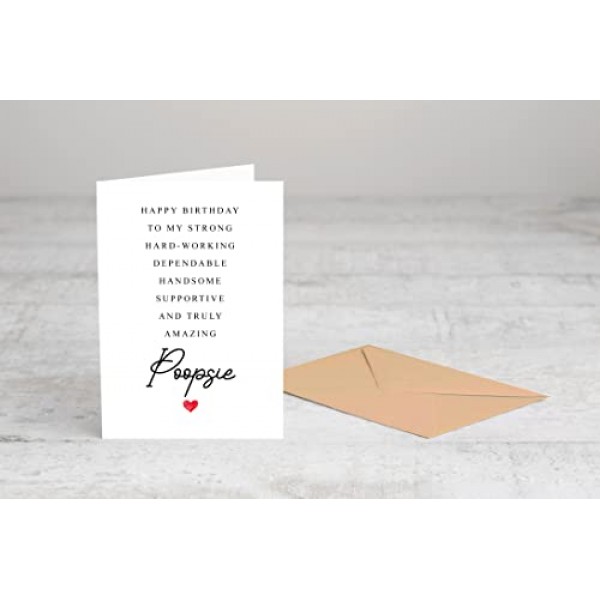 Poopsie 생일 카드 시 - Poopsie를 위한 생일 카드 - Poopsie 생일을 위한 특별한 선물 - 손녀, 손자, 손자로부터 - 귀여운 생일 카드