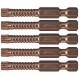 VEGA T20 TORX 임팩트 드라이버 비트. Impactech 전문가 등급 충격 등급 T-20 TORX 2 비트. (5개 팩) P150T20A-5