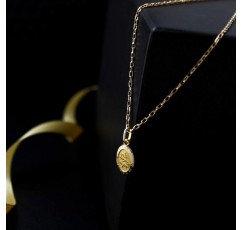 Alexander Castle Small 9ct Gold St Christopher Pendant 메달 목걸이, 18