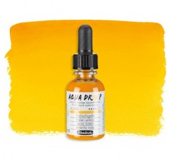 Schmincke - AQUA DROP, 액체, 안료 기반 수채화 물감, 30ml 피펫 병에 담긴 인디언 옐로우, 24240034, 수채화 그림, 도시 스케치, 서예, 핸드 레터링, 내광성