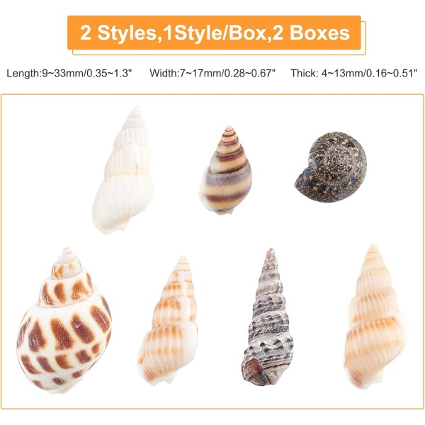 140pcs 혼합 모양 조개 바다 나선형 쉘 비즈 양초에 대 한 자연 쉘 비즈 장식 해변 테마 파티 웨딩 장식 물고기 탱크 및 꽃병 필러 Mixed Shape-140pcs