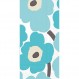IHR 아이디얼 홈 레인지 디너 냅킨 Marimekko 일회용 3겹 종이 핸드 타월, 8.5" x 4.5", Unikko 청록색, 16매
