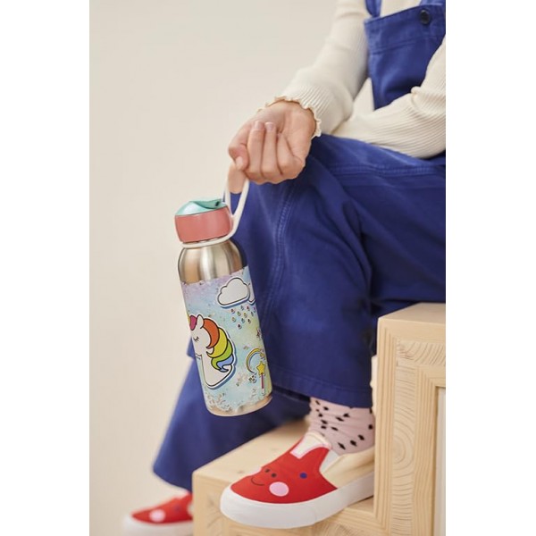 메팔 보온병 플립업 캠퍼스 350ml-핑크, 스테인리스 스틸, 블루