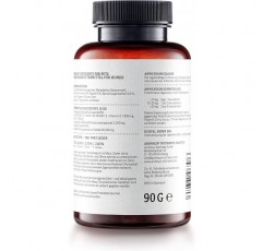 animaux dental Herbs Dogs - 개 사료 보조제, 치아 관리 및 치아 청소 지원, 치석, 치은염 및 구취 예방, 씹을 수 있는 60정