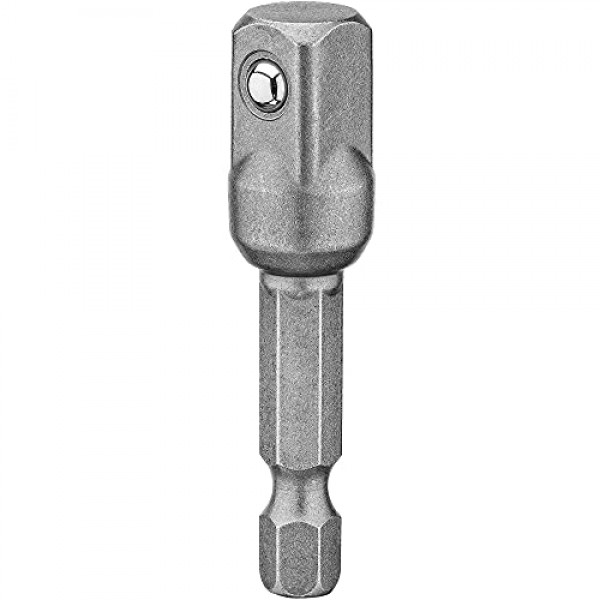 DEWALT DW2542 1/4인치 육각 드라이브-3/8인치 소켓 어댑터, 실버