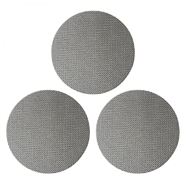 3PCS 전문 53.5mm 커피 퍽 스크린/에스프레소 포터필터 하부 샤워 스크린/콘택트 스크린/재사용 가능한 필터 스크린-1.7mm 두께 150um-스테인레스 스틸