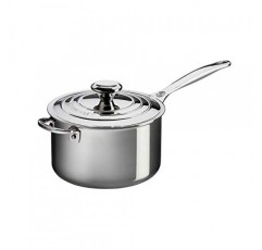 Le Creuset 삼겹 스테인리스 스틸 4쿼트 냄비(도우미 손잡이 포함)